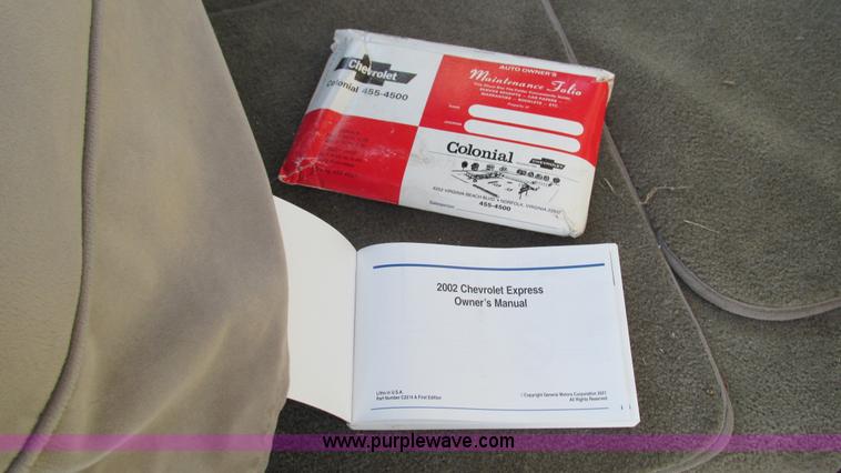 image for item I3090 2002 Chevrolet Express 1500 Colonial Explorer conversion van