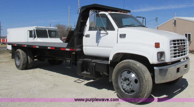 image for item K2064 2000 GMC C6500 dump flatbed truck
