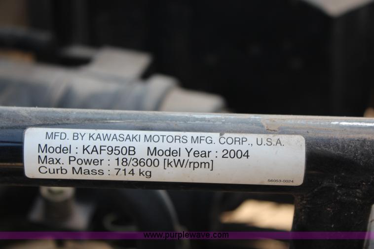 image for item K7135 2004 Kawasaki Mule 3010 utility vehicle