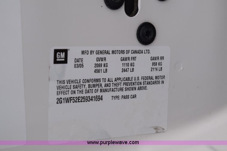 image for item K8823 2005 Chevrolet Impala