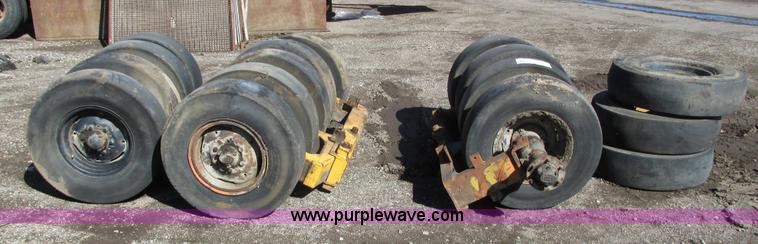 image for item J1797 Pneumatic roller tires and axles