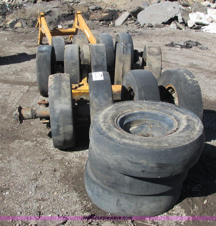 image for item J1797 Pneumatic roller tires and axles