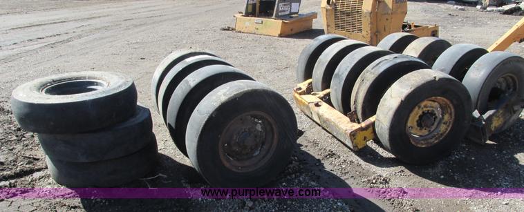 image for item J1797 Pneumatic roller tires and axles