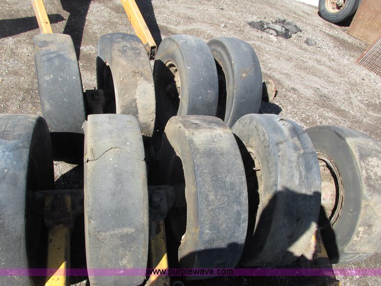 image for item J1797 Pneumatic roller tires and axles