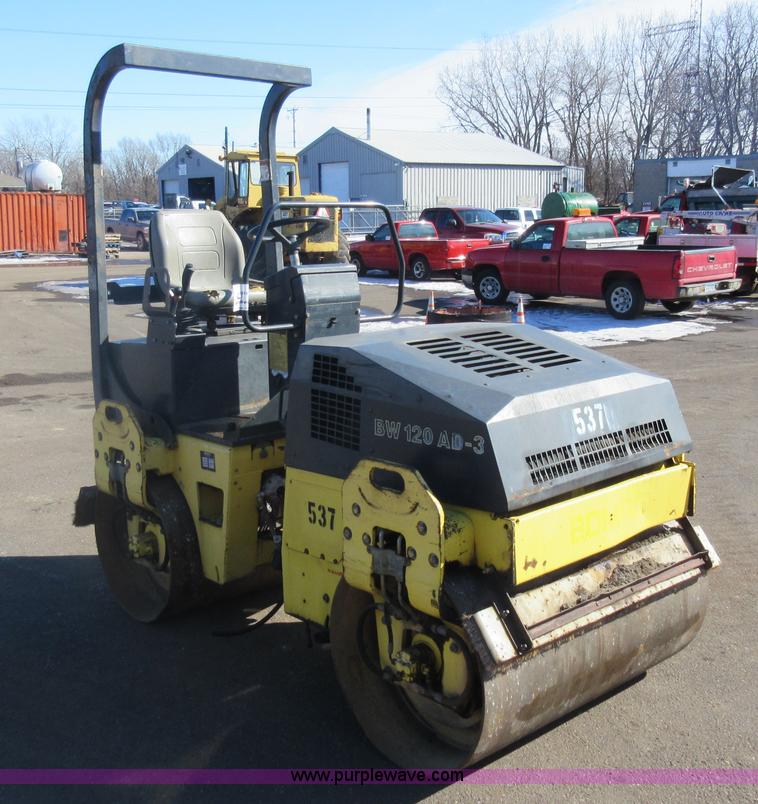 image for item J1973 Bomag BW120AD-3 vibratory double drum roller