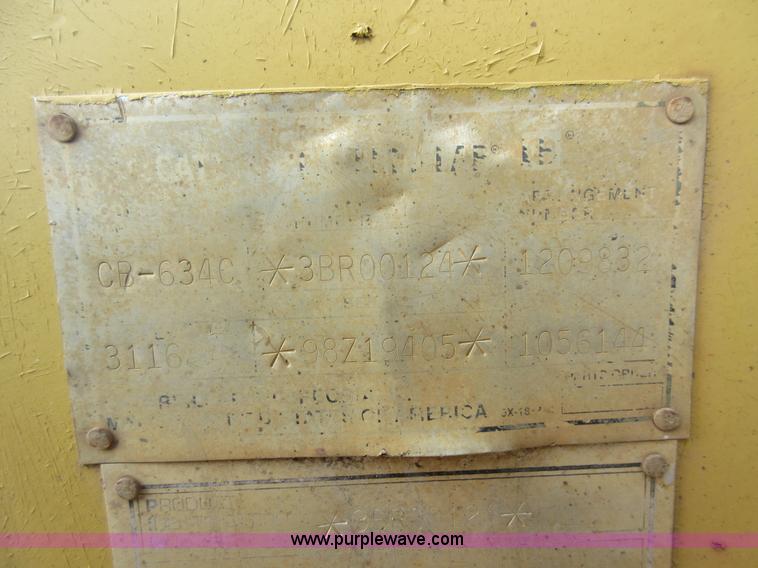 image for item J1978 Caterpillar CB634C vibratory double drum roller