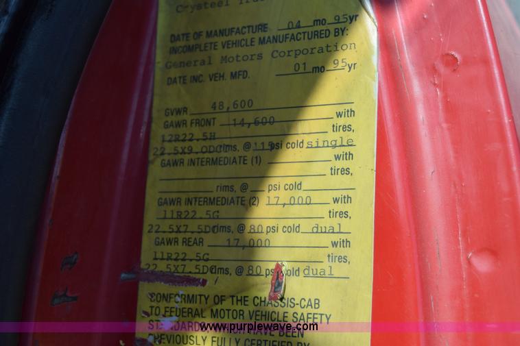 image for item J1986 1995 Chevrolet Kodiak dump truck