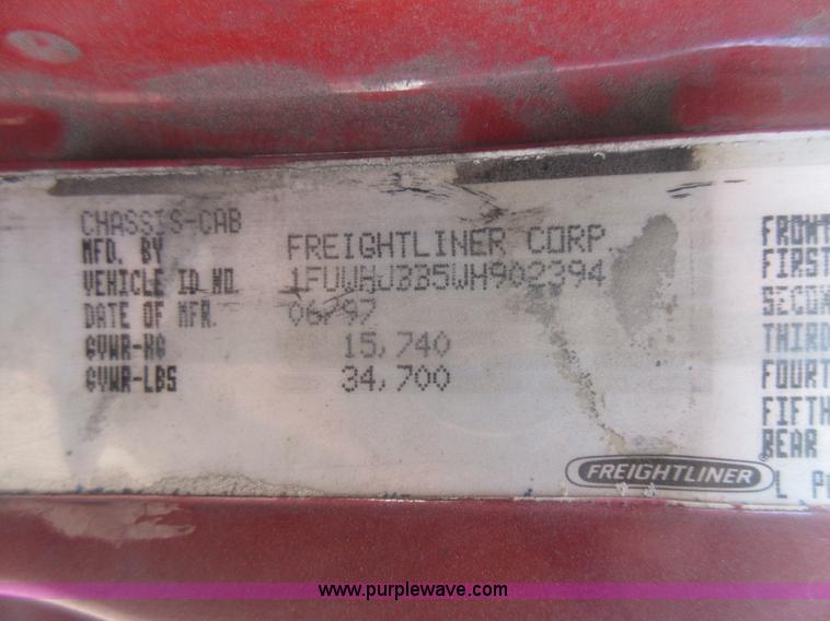 image for item J1992 1998 Freightliner FL70 flatbed truck