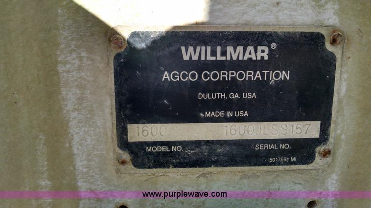 image for item AY9421 Wilmar 1600 seed tender bed