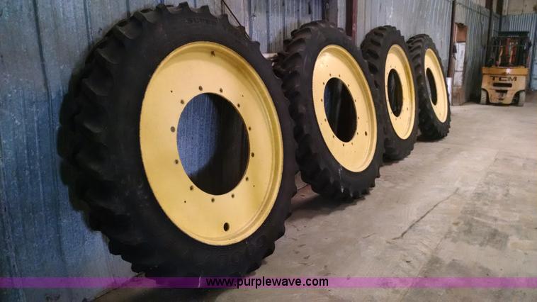 image for item AY9427 (4) Goodyear Super Traction Radial DT800 320/105/R54 tires and wheels