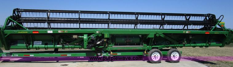 image for item D2333 2013 John Deere 635FD hydraflex draper head