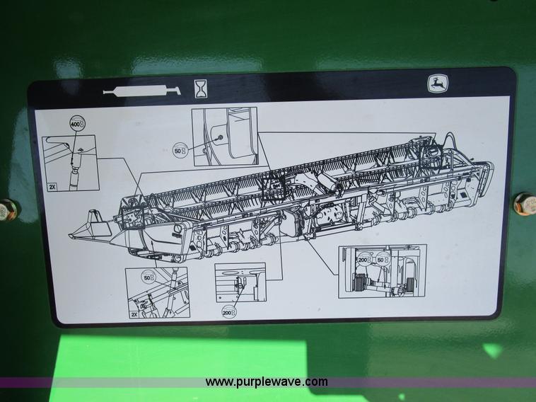 image for item D2333 2013 John Deere 635FD hydraflex draper head