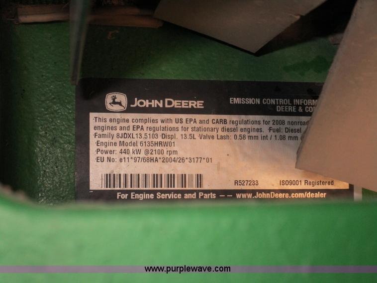 image for item D2335 2008 John Deere 9530T tractor