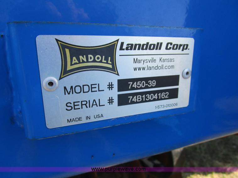 image for item D2336 2013 Landoll 7450-39 vertical tillage