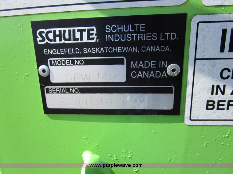 image for item D2339 2011 Schulte SRW-1400 rock windrower