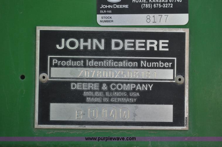 image for item F2266 2006 John Deere 7800 forage harvester