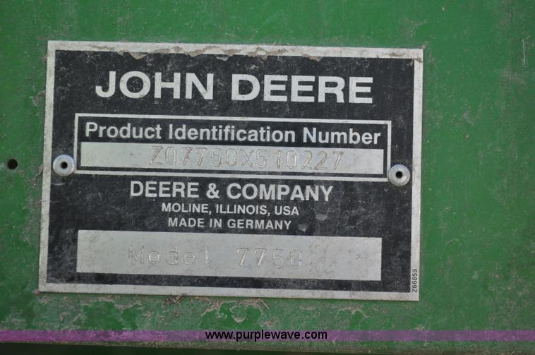 image for item F2268 2009 John Deere 7750 forage harvester