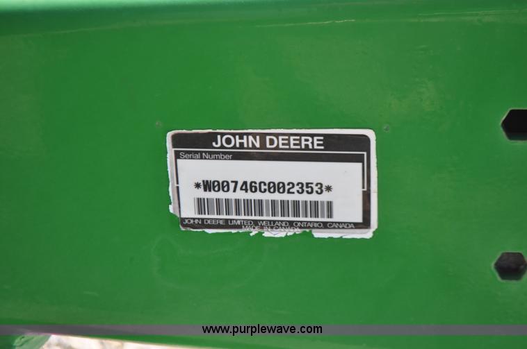 image for item F2273 John Deere 746 tractor loader