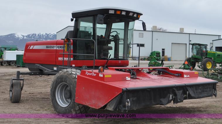 image for item F2281 2007 Massey Ferguson Hesston 9635 self-propelled windrower