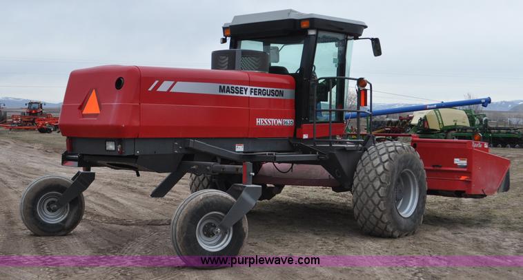 image for item F2281 2007 Massey Ferguson Hesston 9635 self-propelled windrower