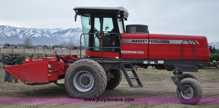 image for item F2281 2007 Massey Ferguson Hesston 9635 self-propelled windrower