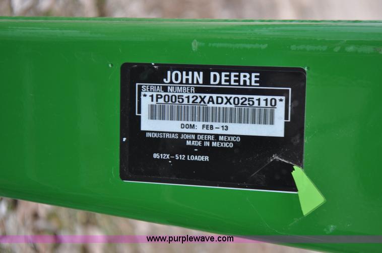 image for item F2282 John Deere 512 tractor loader