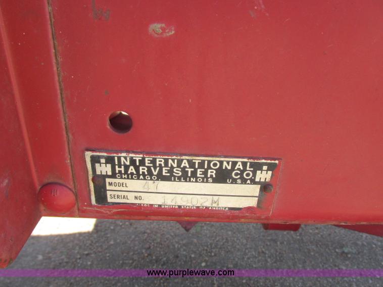 image for item H8694 International 47 square baler