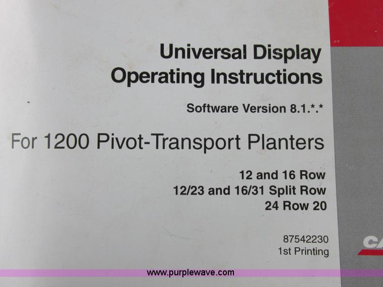 image for item K2073 2005 Case IH 1200 pivot transport planter