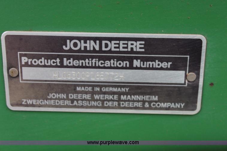 image for item K7142 1996 John Deere 6300 tractor