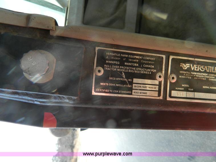 image for item K8000 1985 Versatile 856 4WD tractor