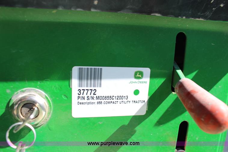 image for item L6738 John Deere 855 MFWD compact utility tractor