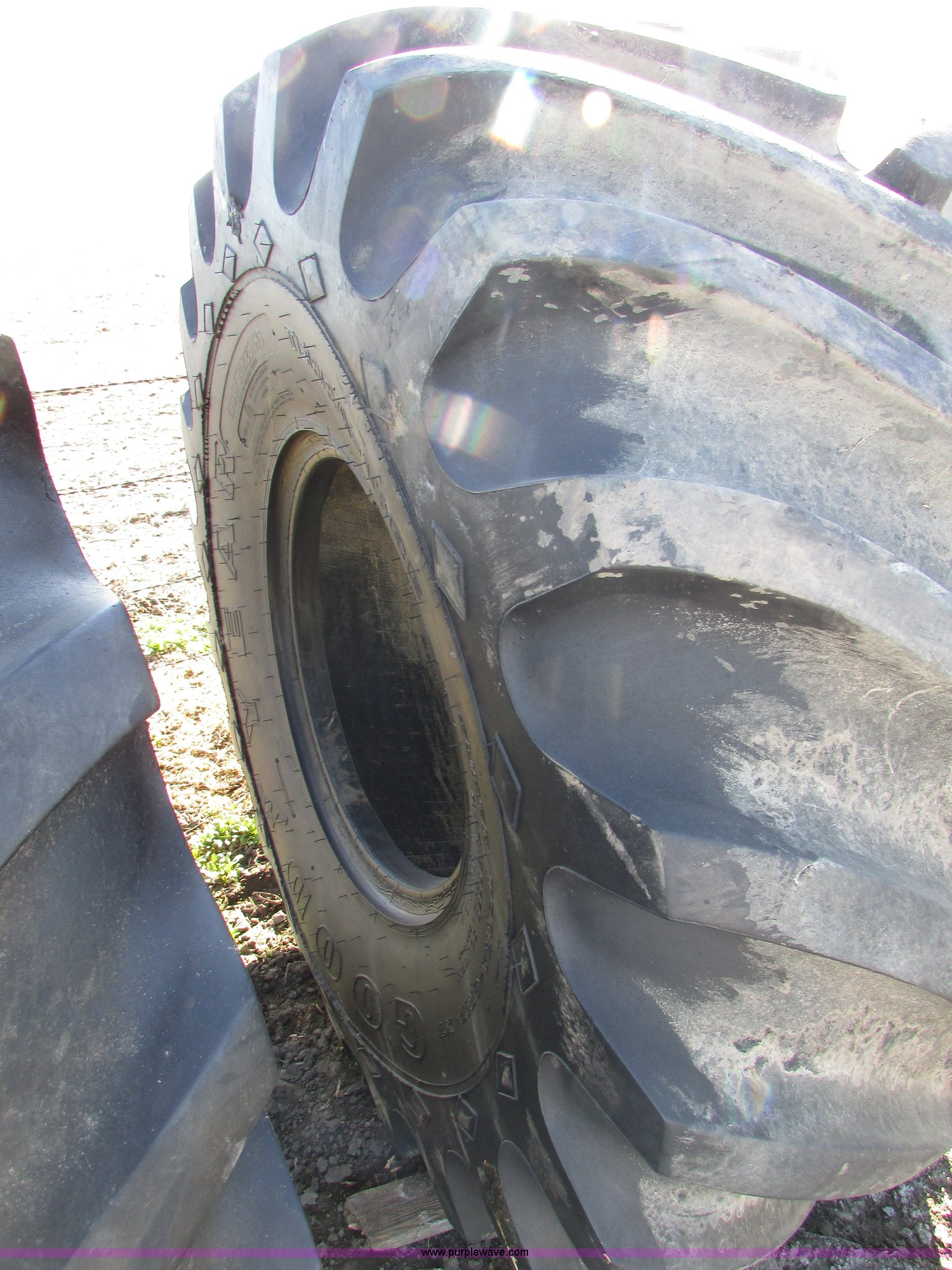 (2) Goodyear 1000/50R25 floatation tires in Madison, SD Item E5182