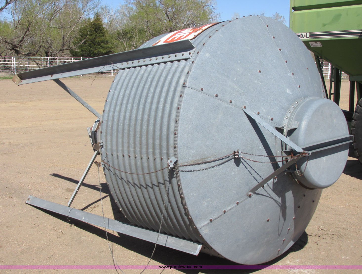 Chore Time cone bottom grain bin in Kinsley, KS Item H8681 sold