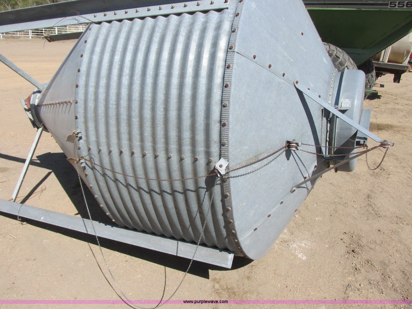 Chore Time cone bottom grain bin in Kinsley, KS Item H8681 sold