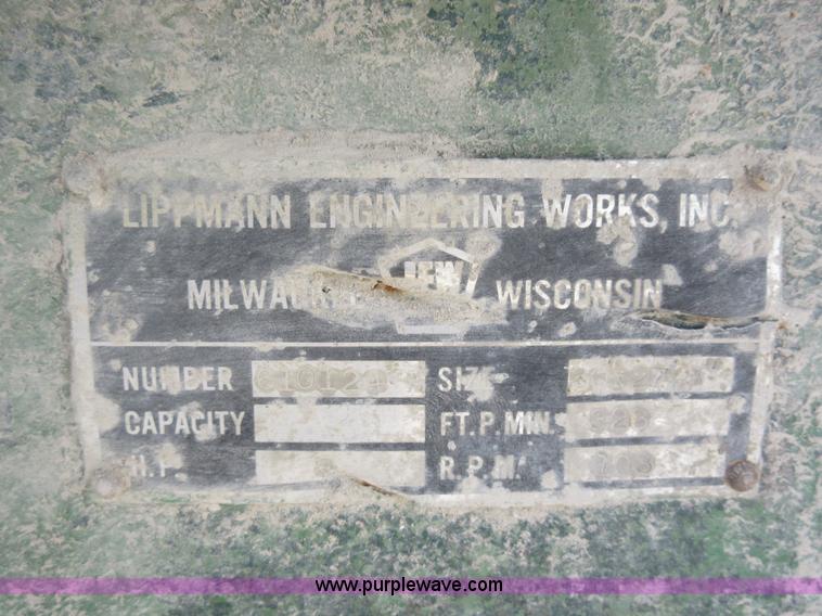 image for item F8382 Lipman Engineering 2436 jaw crusher