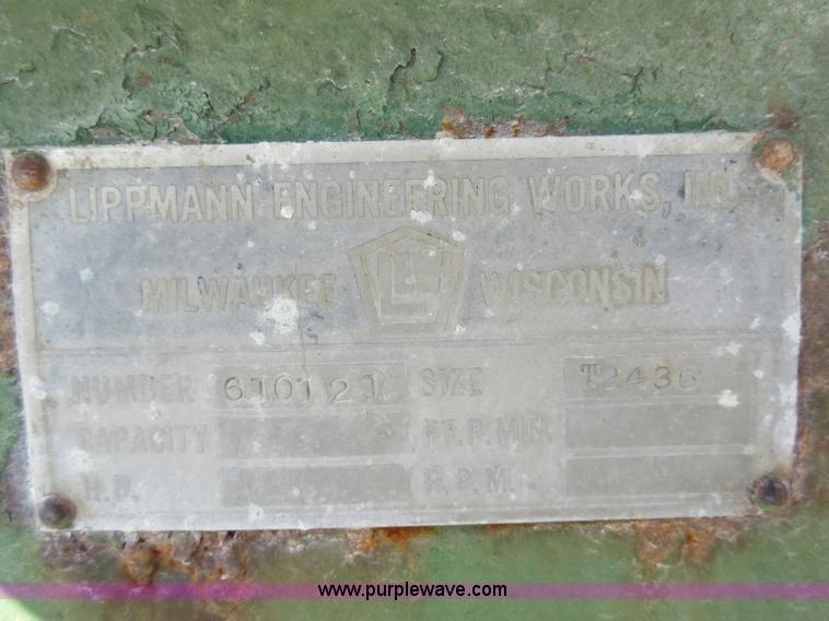 image for item F8382 Lipman Engineering 2436 jaw crusher