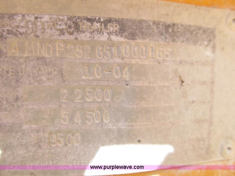 image for item G2000 2005 Bett Leitchfield equipment trailer