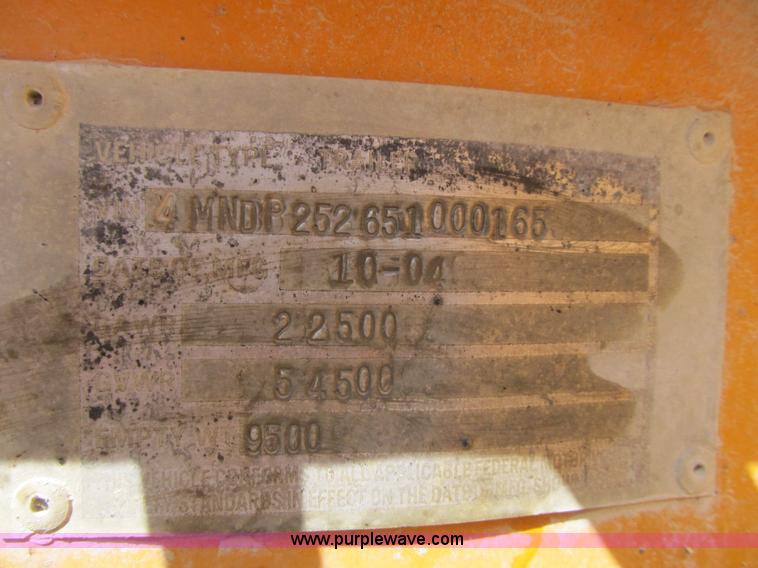 image for item G2000 2005 Bett Leitchfield equipment trailer