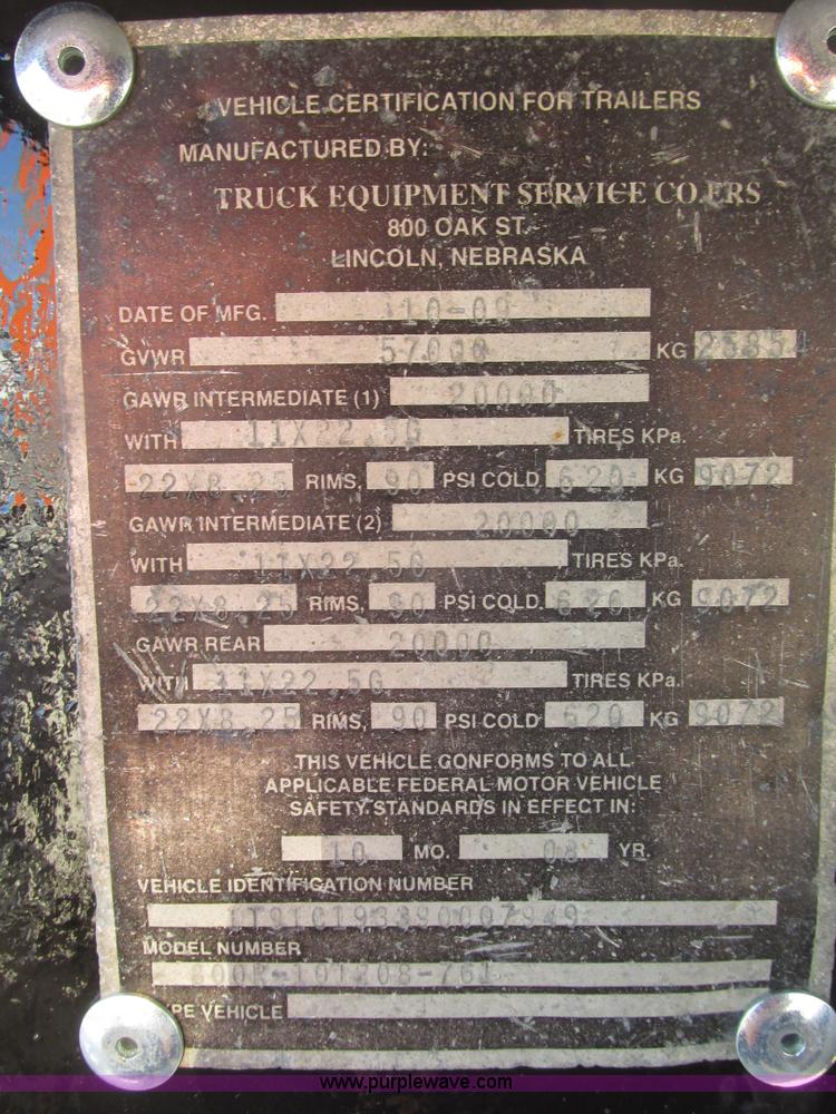 image for item G9755 2009 Cornhusker 800 pup dump trailer