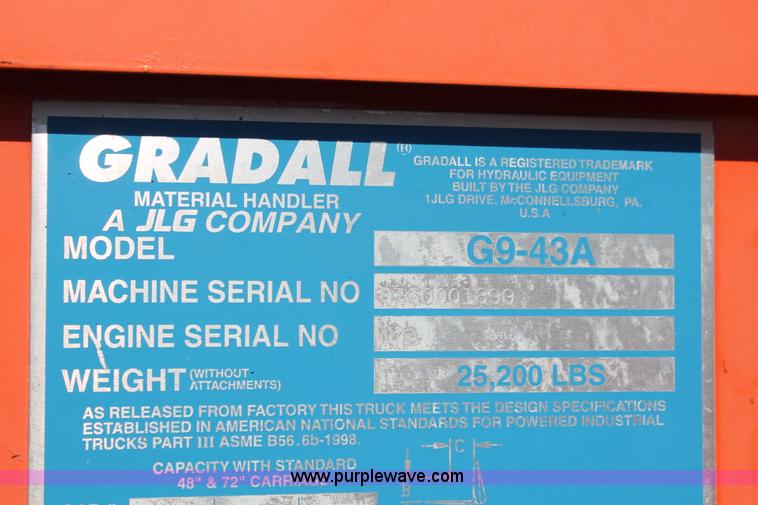 image for item H5883 2004 JLG G9-43A telehandler