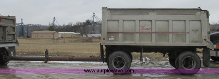 image for item H7564 1993 shop built pup dump trailer