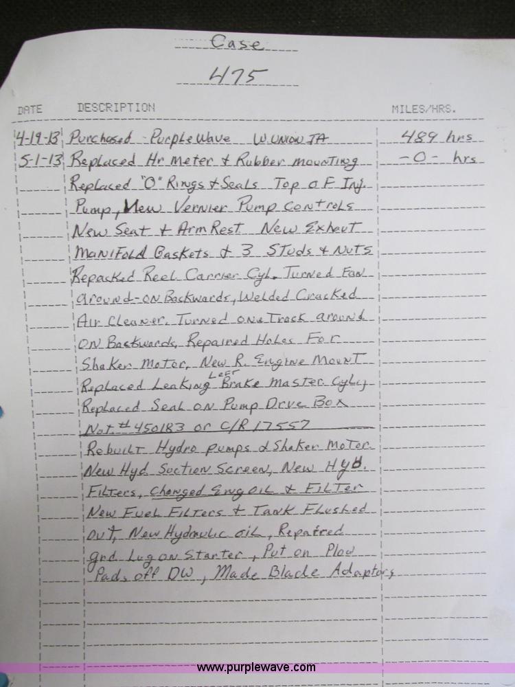 image for item I4025 1979 Case 475 cable plow