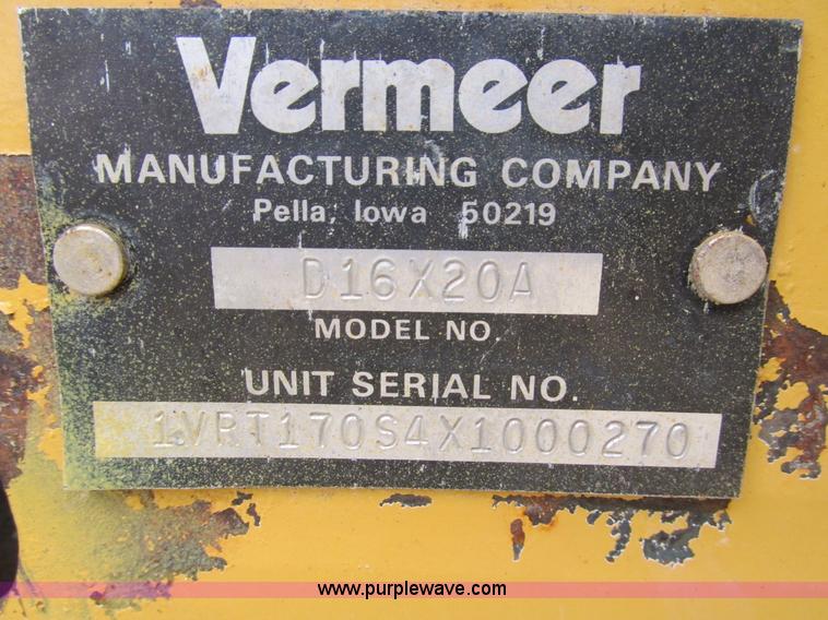 image for item I4028 Vermeer D16X20A directional drill
