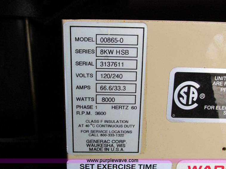 image for item I4032 Generac 00865-0 generator