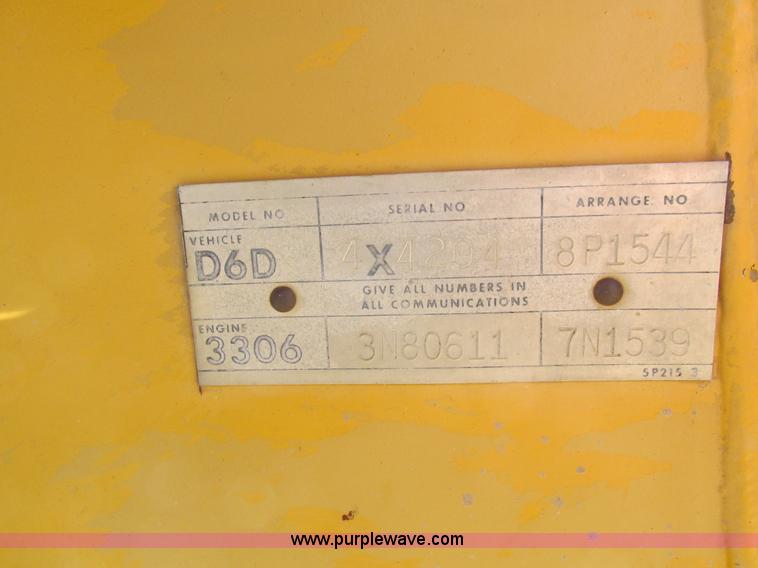 image for item I4038 Caterpillar D6D dozer