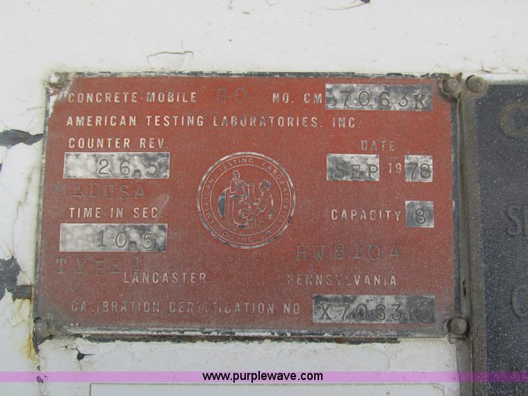 image for item I4053 1978 Mack mixer truck