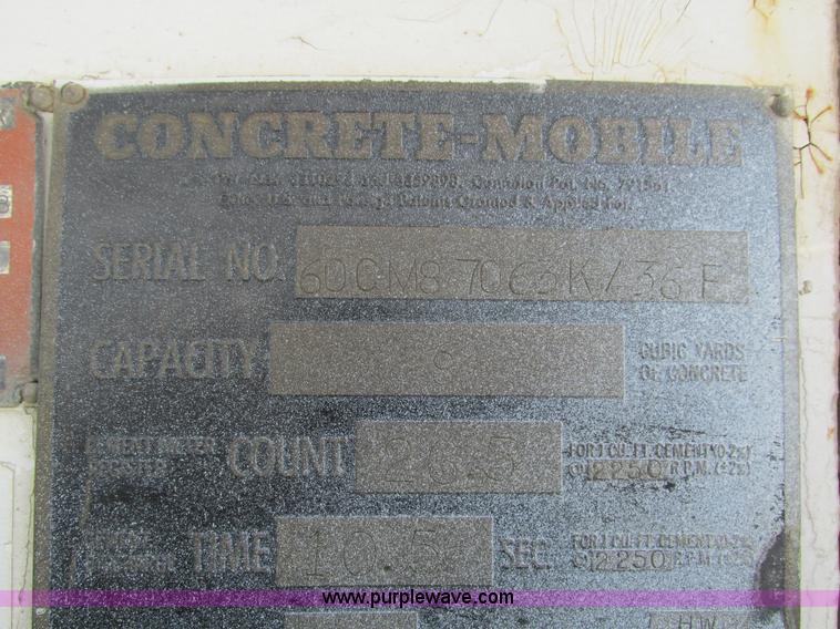 image for item I4053 1978 Mack mixer truck