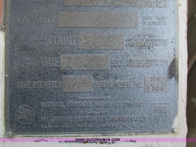 image for item I4053 1978 Mack mixer truck