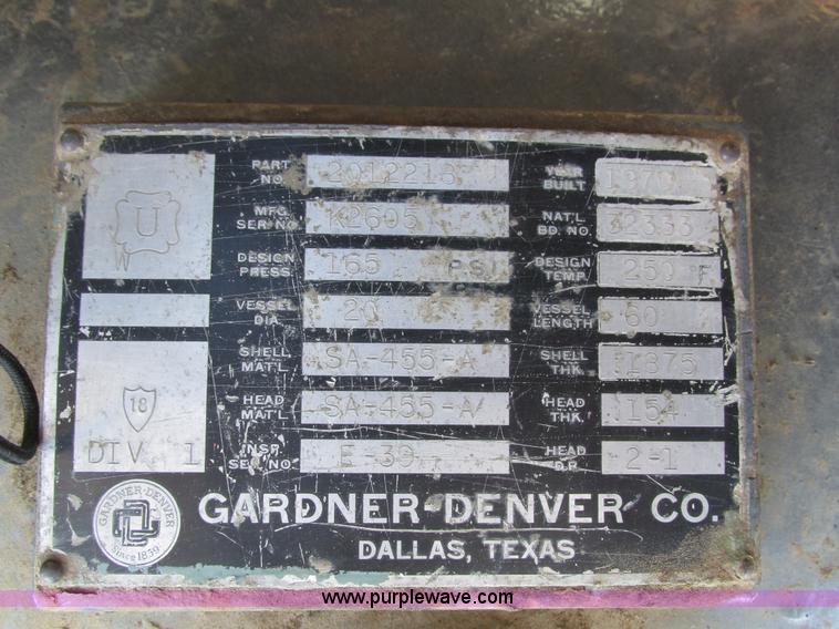image for item I4055 1970 Gardner Denver air compressor