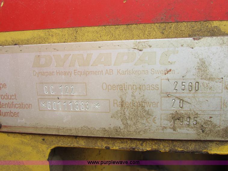 image for item I6554 1995 Dynapac CC122 double drum vibratory roller